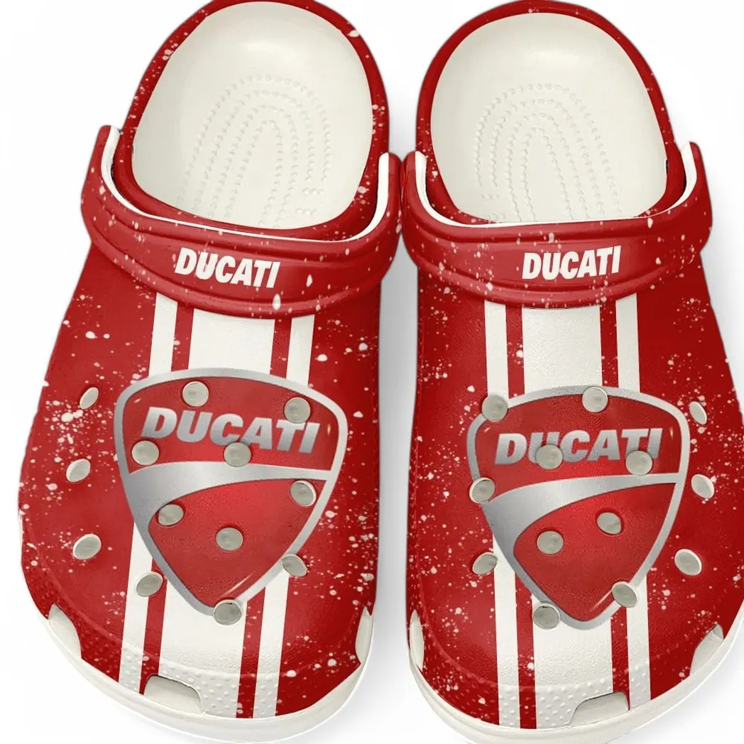 ducati crocs gift for ducati lovers gift for him husband boyfriend car62022025039 white mgu35