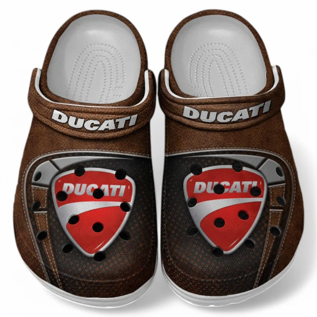 Ducati Crocs Shoes, Clogs Men Women, Gift For Ducati Fan CAR183031725115 - Brown
