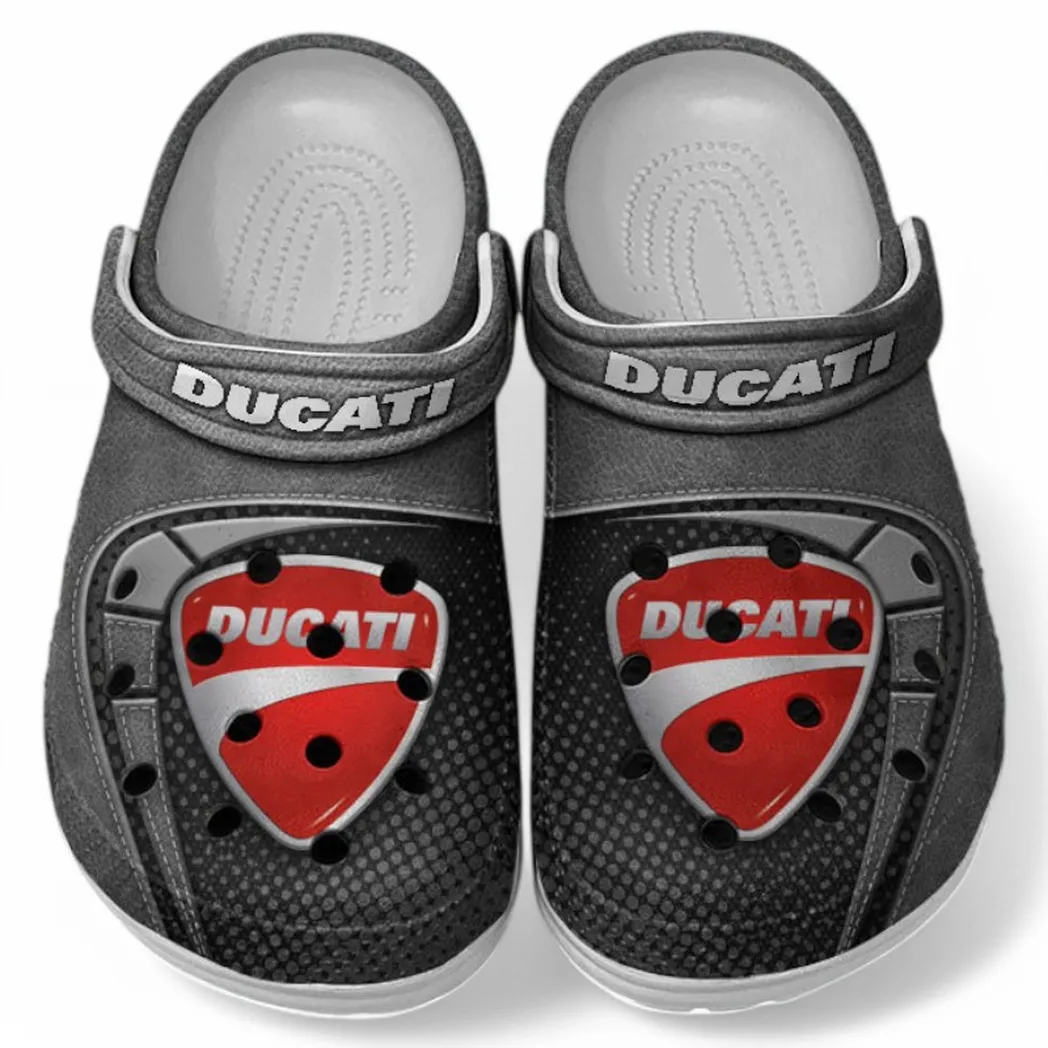 Ducati Crocs Shoes, Clogs Men Women, Gift For Ducati Fan CAR183031725115 - Gray