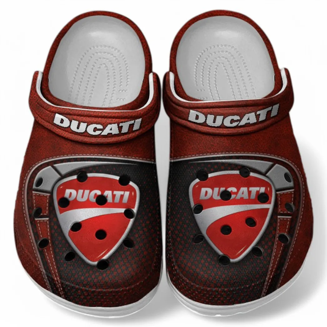 Ducati Crocs Shoes, Clogs Men Women, Gift For Ducati Fan CAR183031725115 - Red