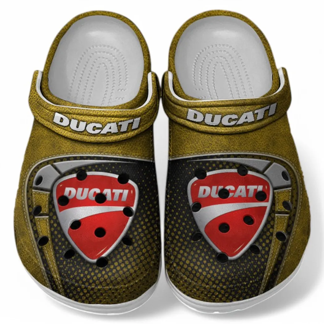 Ducati Crocs Shoes, Clogs Men Women, Gift For Ducati Fan CAR183031725115 - Yellow