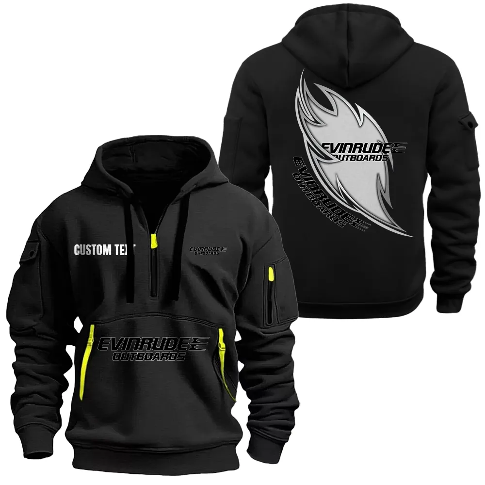 evinrude outboard motors hoodie half zipper car1701112071 car all over print hoodie half zipper black q4ukp
