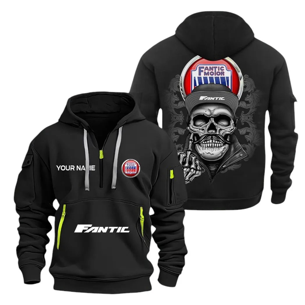 fantic motor half zip hoodie for men gift for fantic motor fan car166022625203 black 0av1u