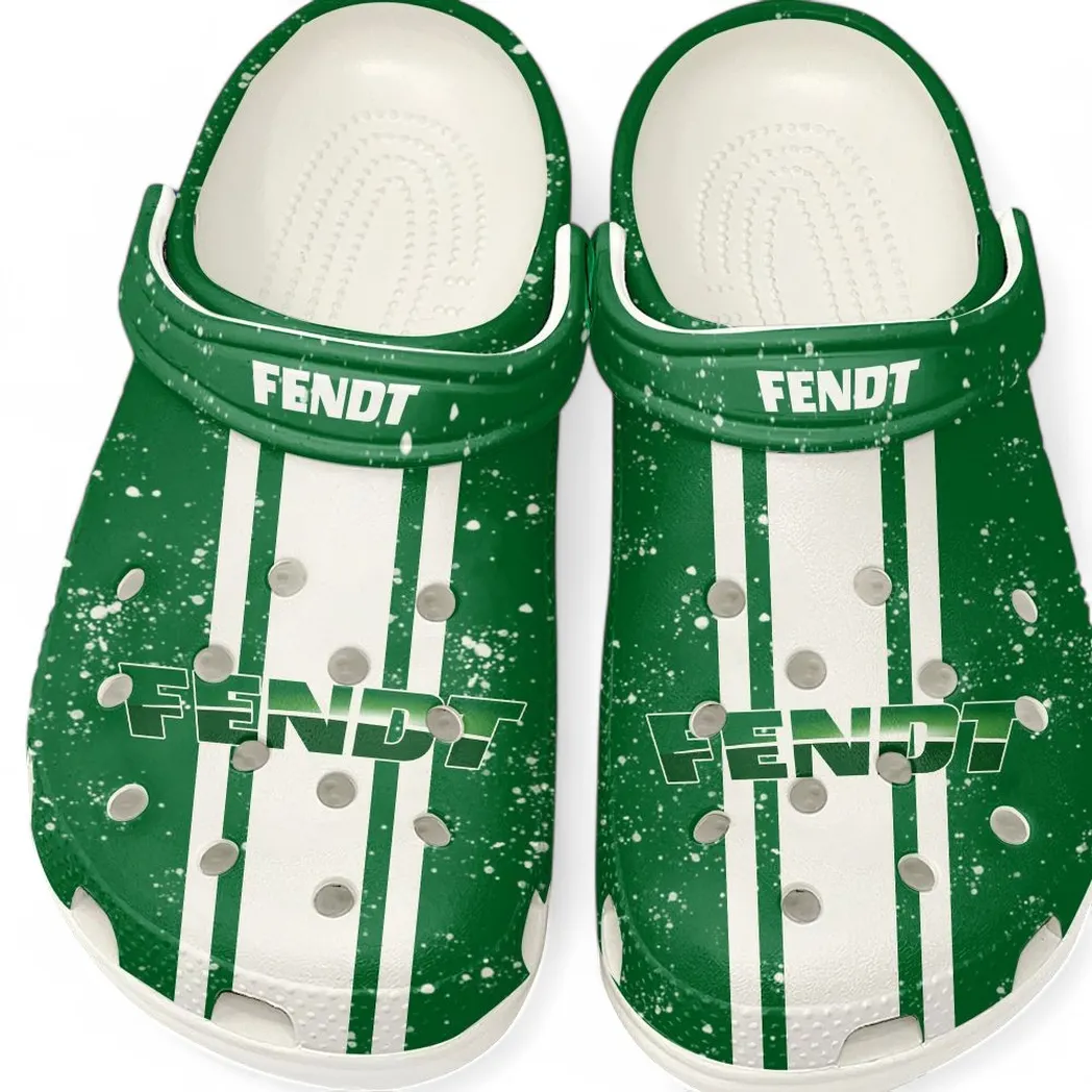 Fendt Crocs, Gift For Fendt Lovers, Gift For Him, Husband, Boyfriend CAR62022025090 - White