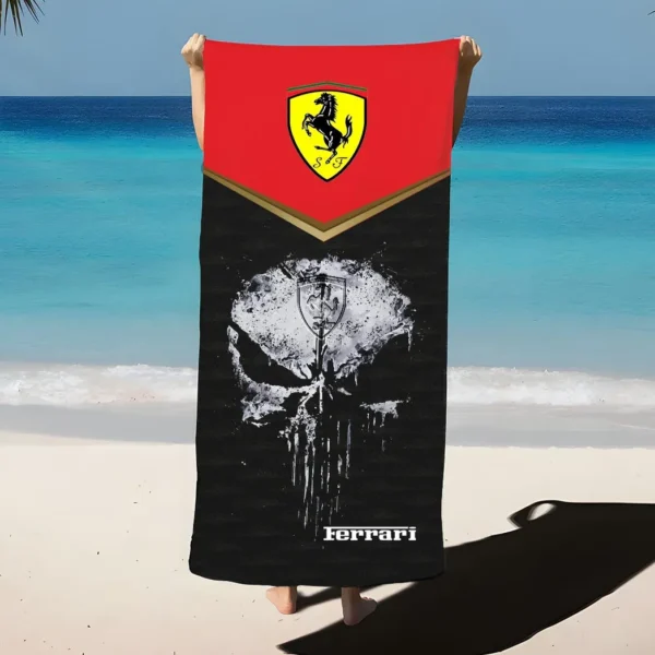 ferrari beach towel gift for ferrari lovers gift for him husband boyfriend car17302252519 954qg