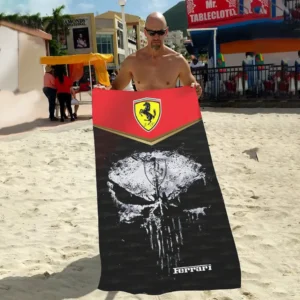 ferrari beach towel gift for ferrari lovers gift for him husband boyfriend car17302252519 opqa1