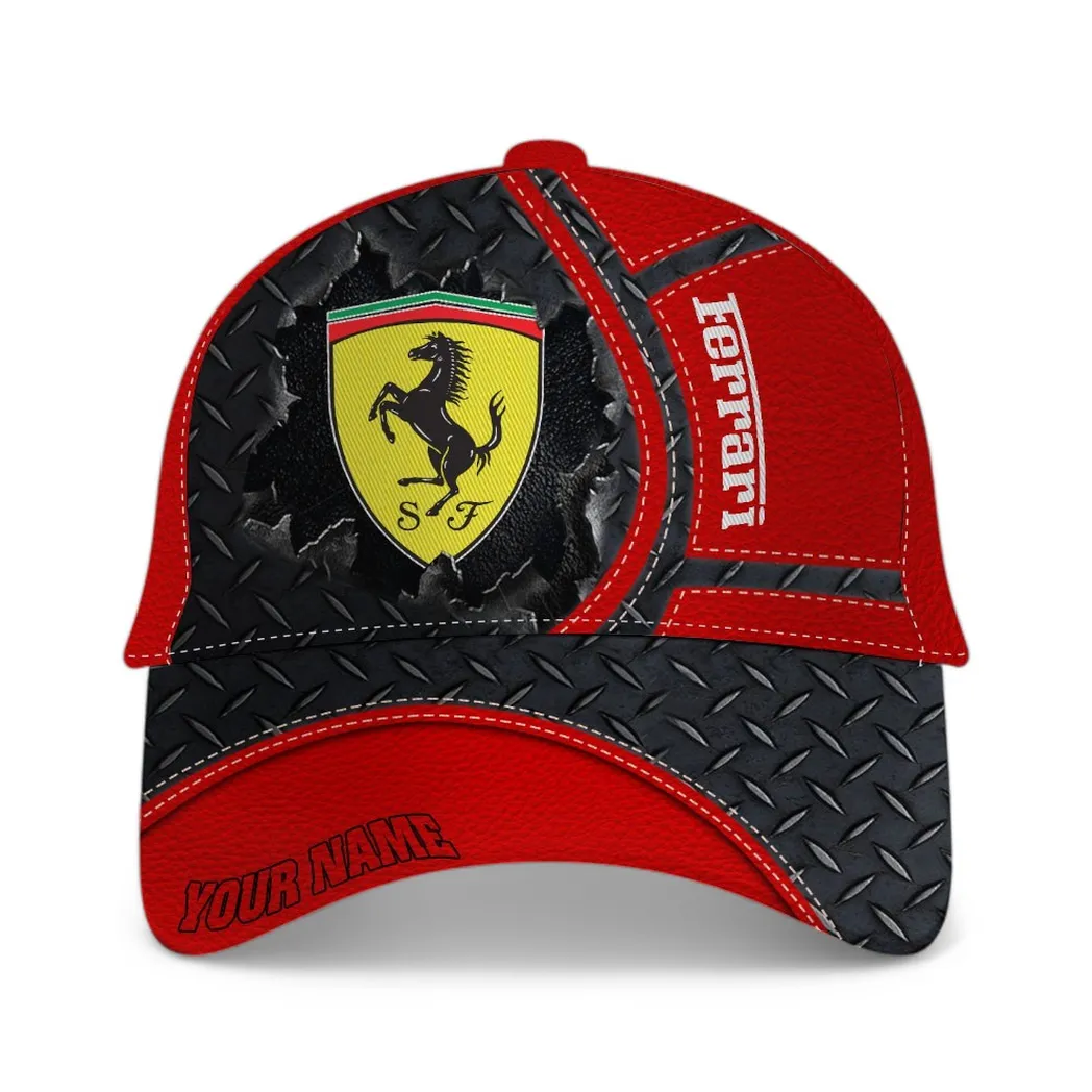 Ferrari Classic Cap, Gift For Ferrari Lovers, Gift For Him, Husband, Boyfriend - Red CAR49021825020-6