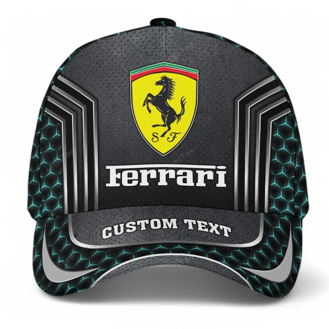 Ferrari Classic Cap, Gift For Ferrari Lovers, Gift For Him, Husband, Boyfriend CAR99031025213 - Cyan