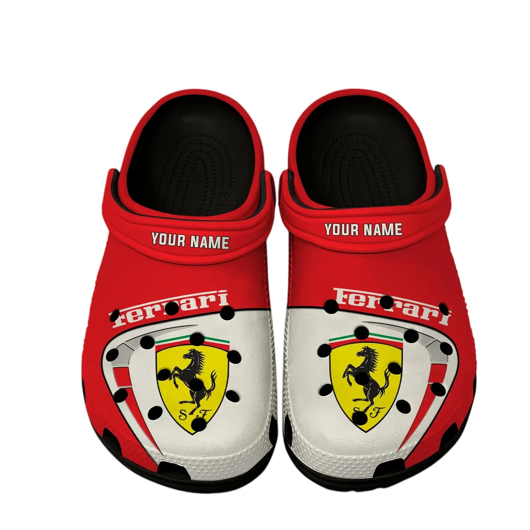 ferrari crocs gift for ferrari lover gift for him husband boyfriend car16802262521 black spim2