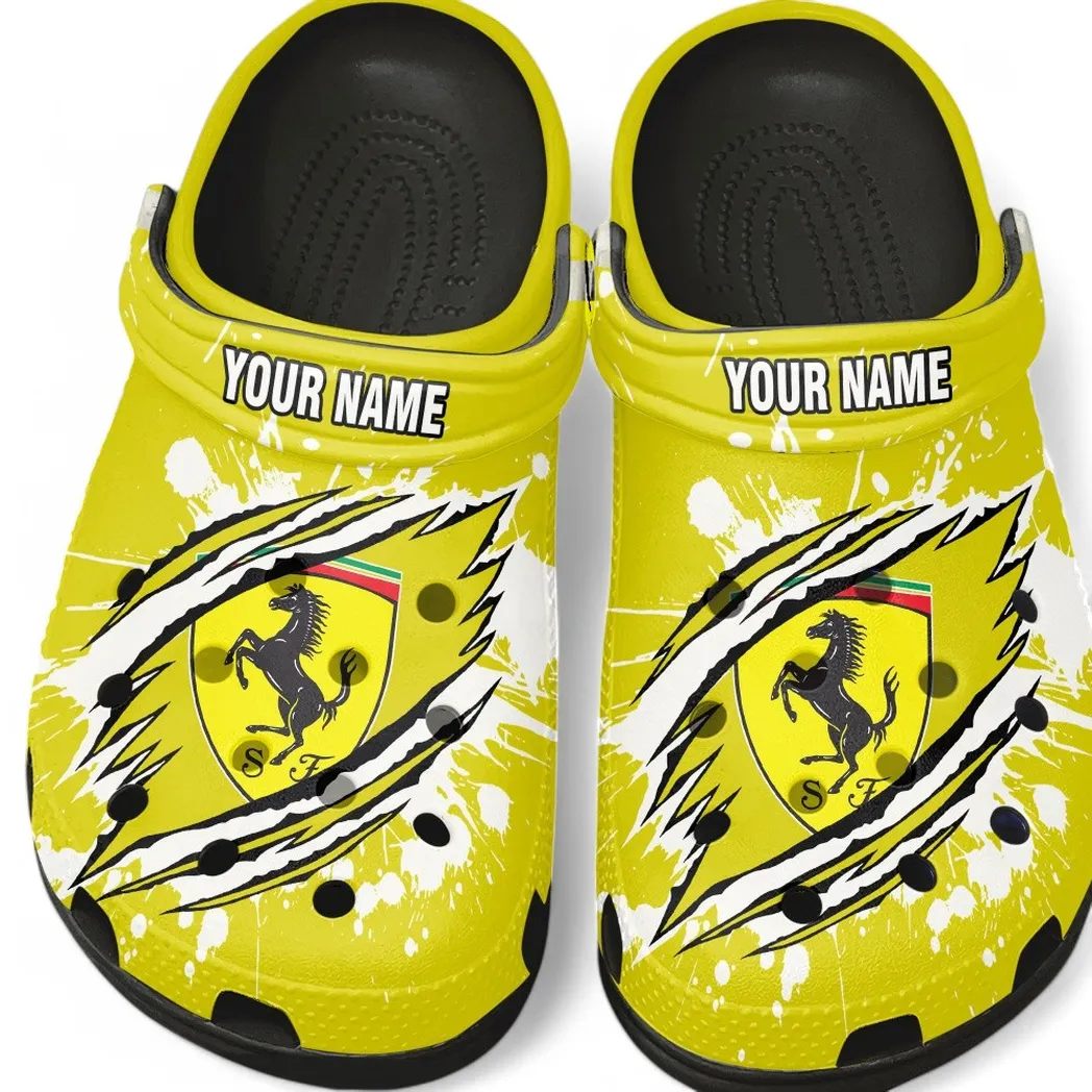 ferrari crocs gift for ferrari lovers gift for him husband boyfriend car5602192524 black agmbf