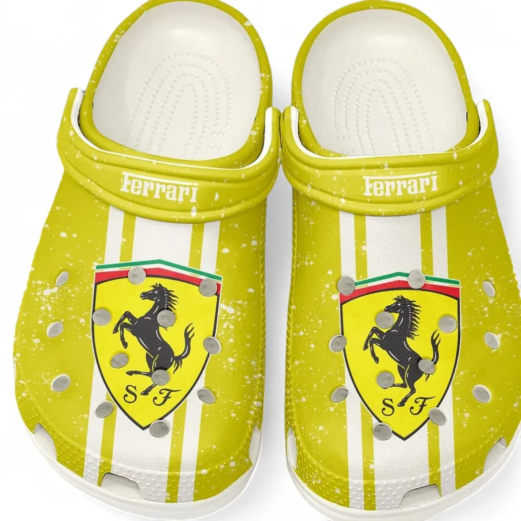 ferrari crocs gift for ferrari lovers gift for him husband boyfriend car62022025025 white polym