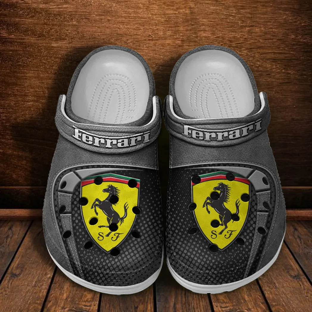 ferrari crocs sandals for men women gift for ferrari fan car177031425577 gray bqhjt