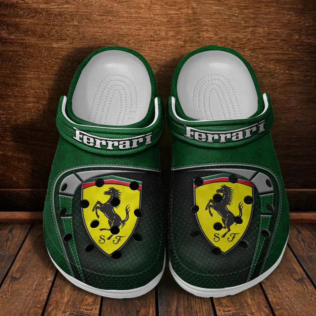 ferrari crocs sandals for men women gift for ferrari fan car177031425577 green pd2w3