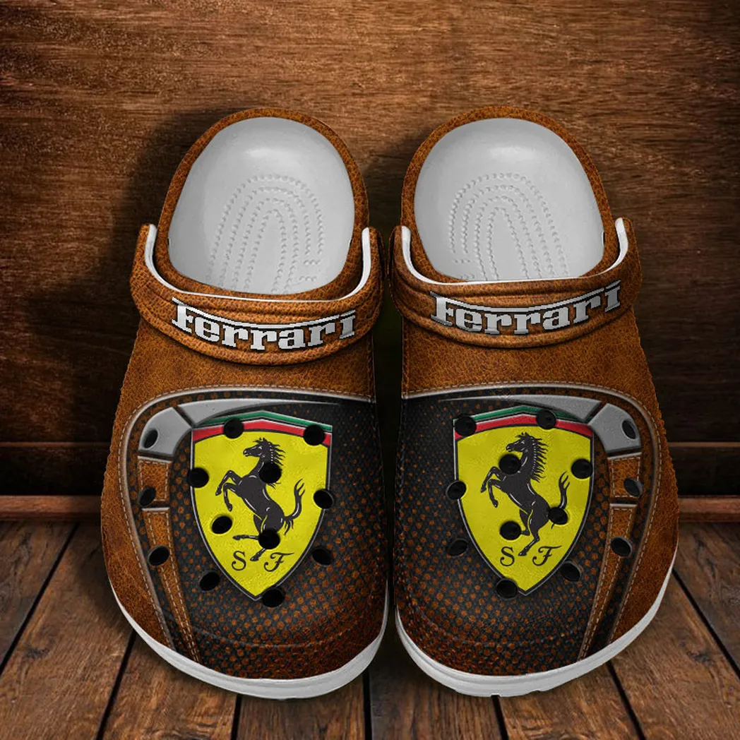 ferrari crocs sandals for men women gift for ferrari fan car177031425577 orange sobql