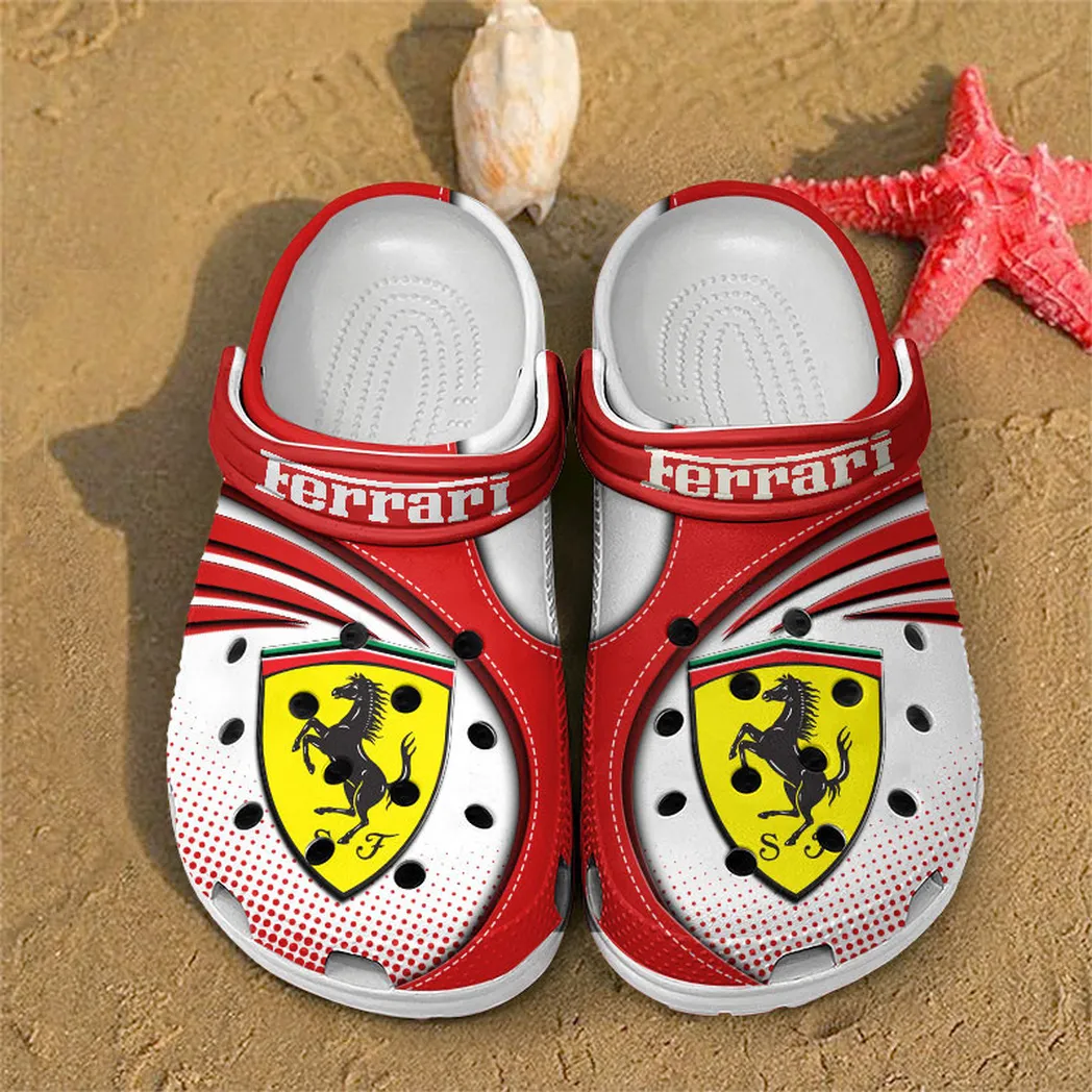 ferrari crocs sandals for men women gift for ferrari fan car181031525689 red