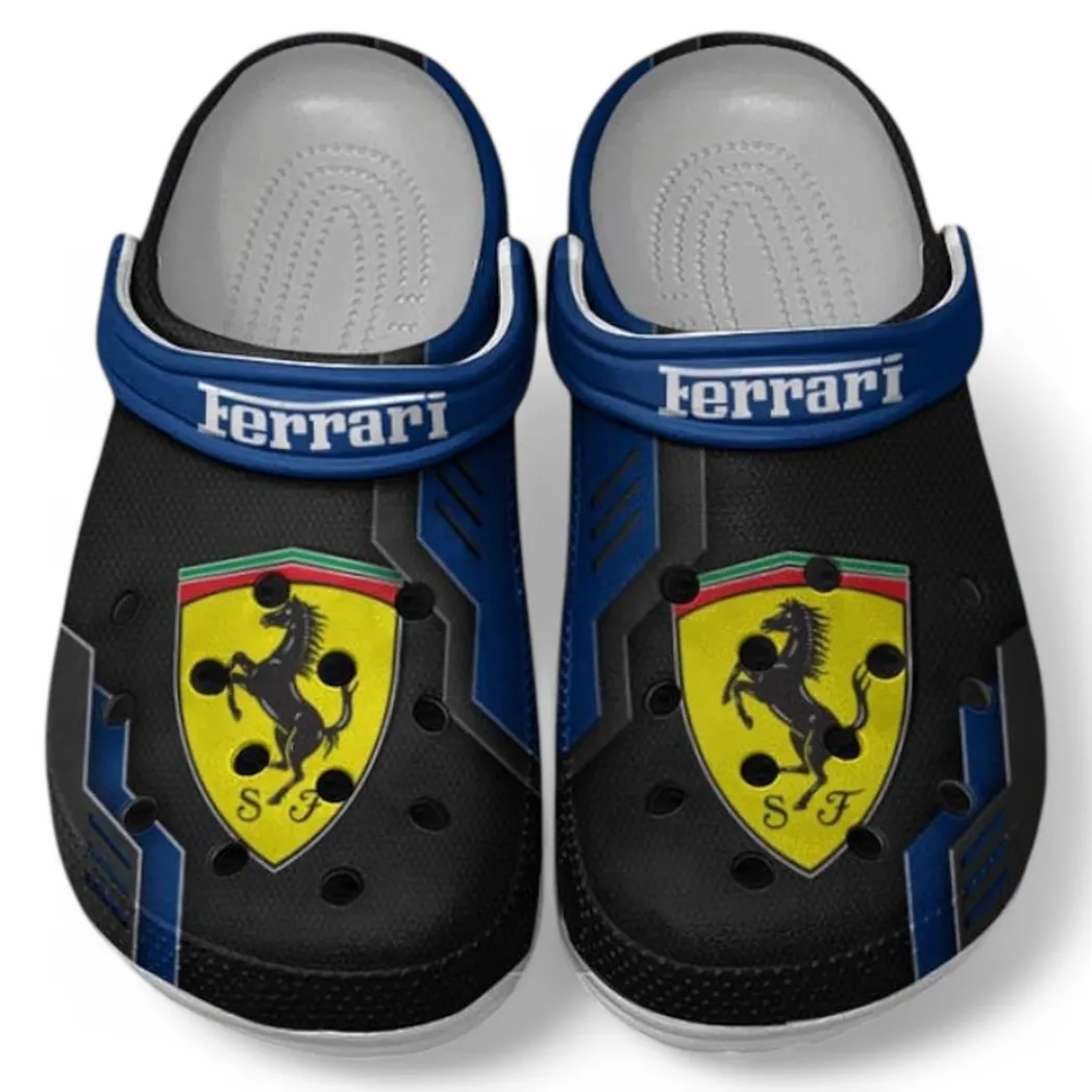 ferrari crocs shoes clogs men women gift for ferrari fan car185031525258 blue owpbw