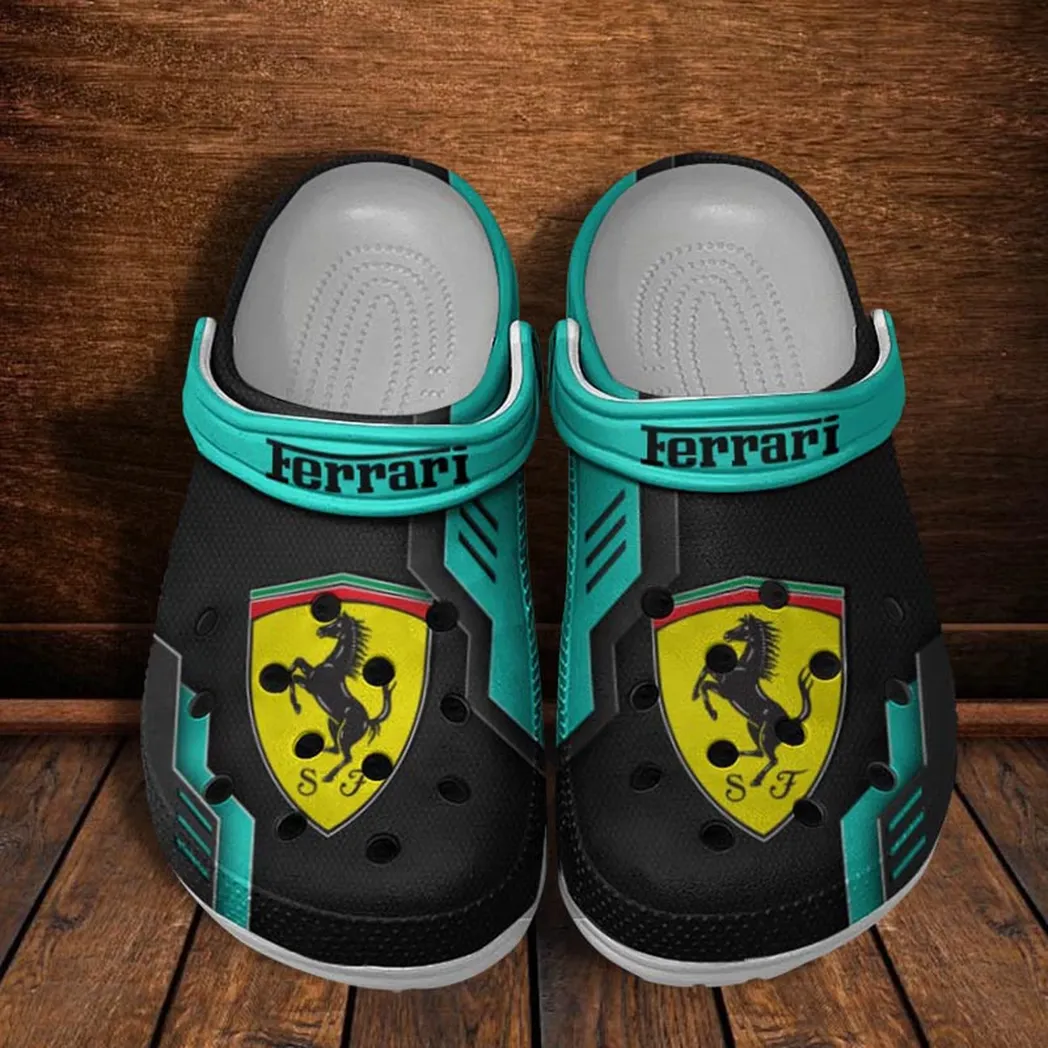 ferrari crocs shoes clogs men women gift for ferrari fan car185031525258 cyan rhiq8
