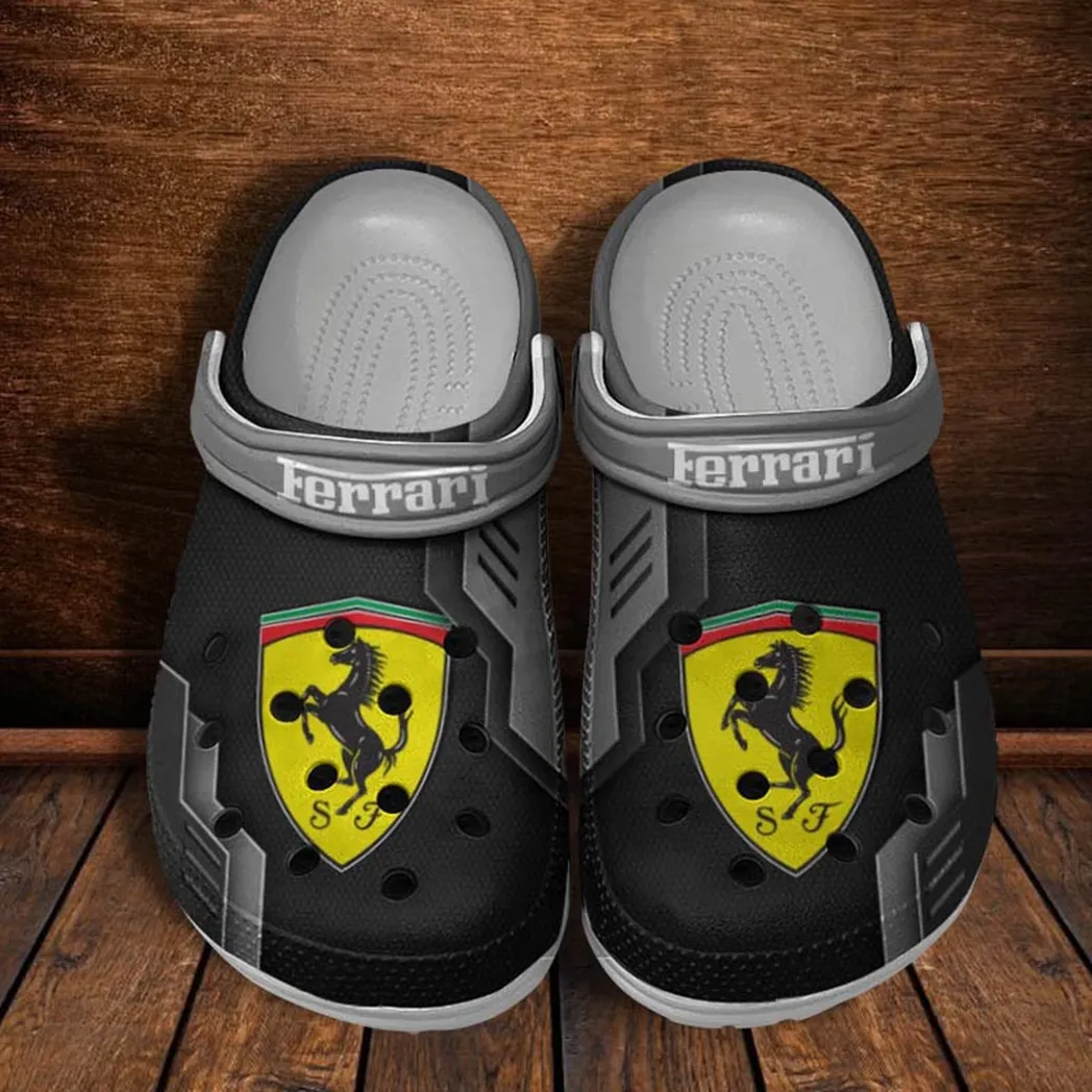 ferrari crocs shoes clogs men women gift for ferrari fan car185031525258 gray 4bp7o