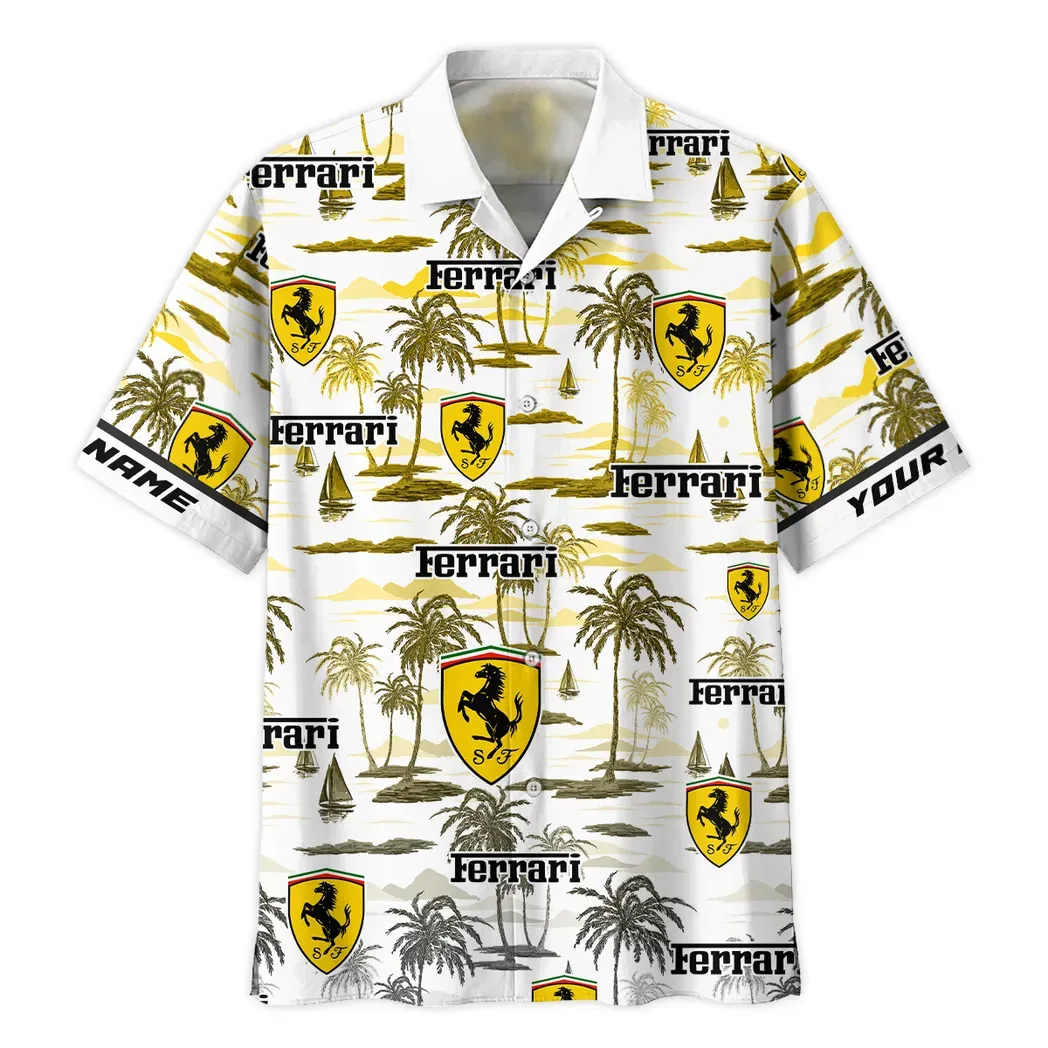 ferrari custom hawaiian shirt for men gift for ferrari fan car205031225681