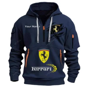 ferrari half zip hoodie car113021425802 best gift for him husband boyfriend navy pvjab