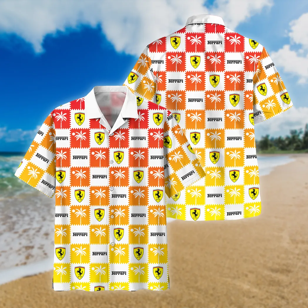 ferrari hawaiian shirt for men gift for ferrari lovers car200030725138