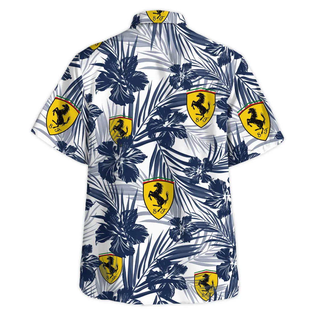 ferrari hawaiian shirt for men gift for ferrari lovers car203030825701 bytcd