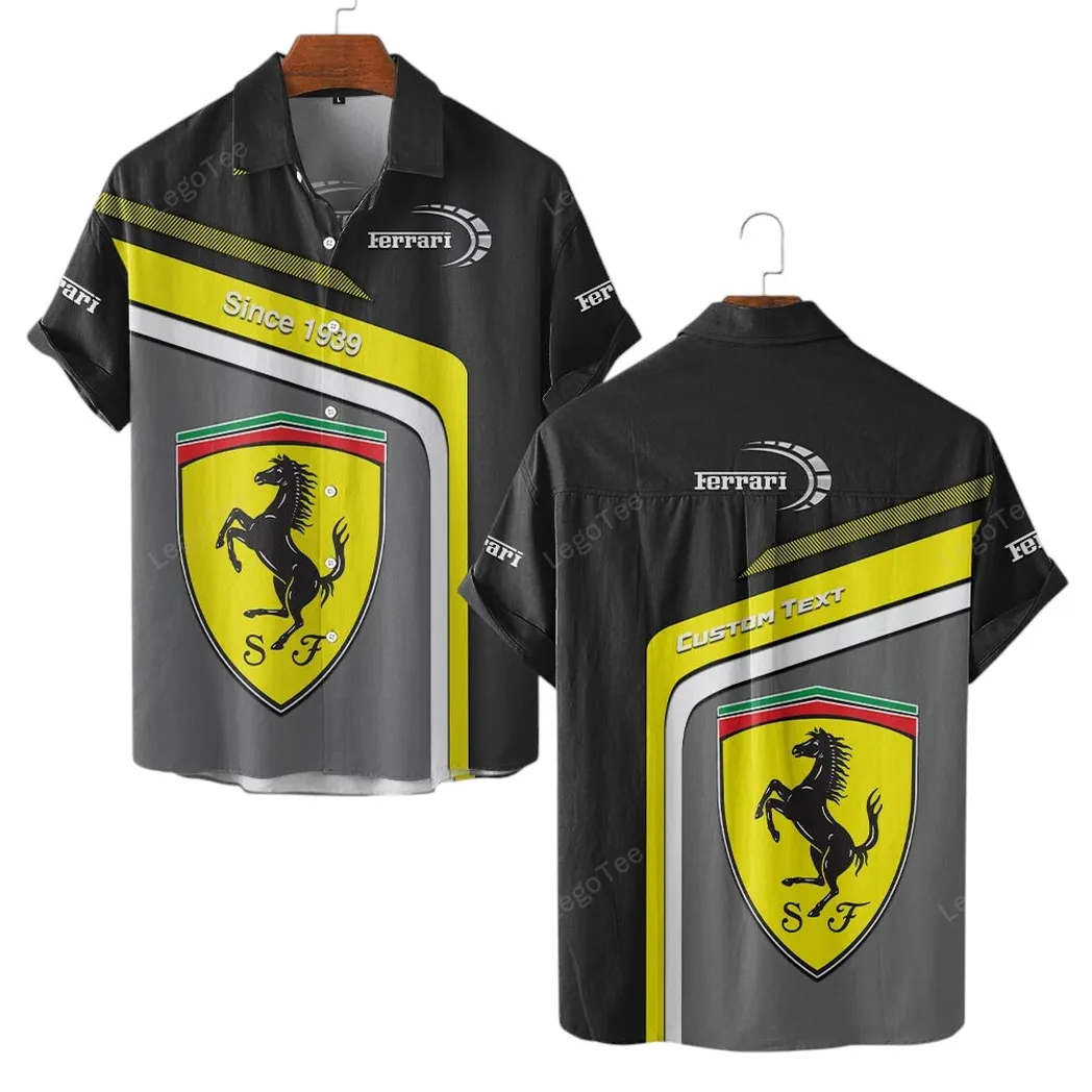 Ferrari Hawaiian Shirt For Men, Gift For Ferrari Lovers, Gift For Him, Husband, Boyfriend CAR11103032522
