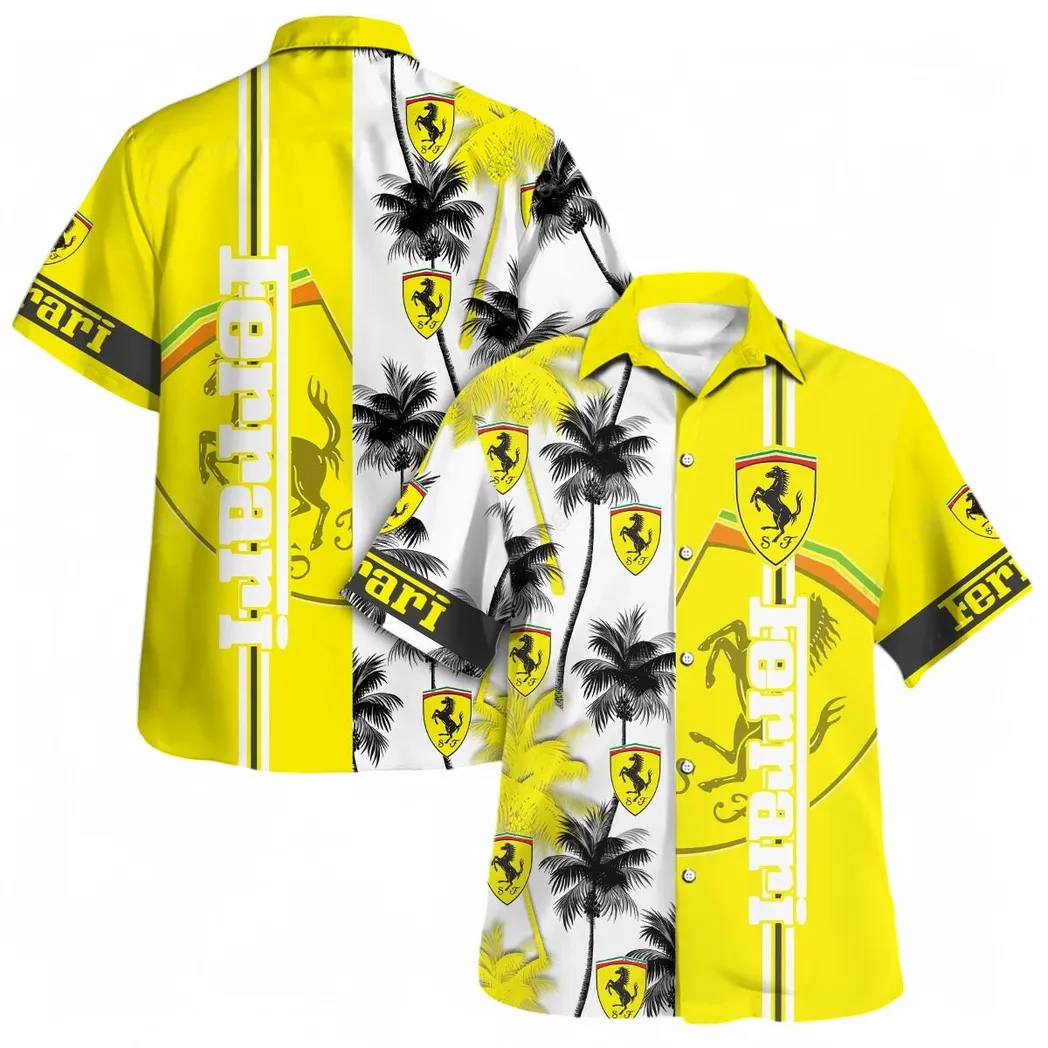 ferrari hawaiian shirt for men gift for ferrari lovers gift for him husband boyfriend car143021125065 epzc3