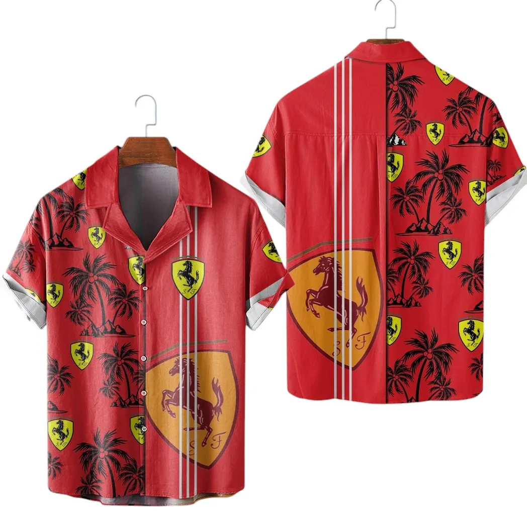 ferrari hawaiian shirt for men gift for ferrari lovers gift for him husband boyfriend car1600226020 yqoqs
