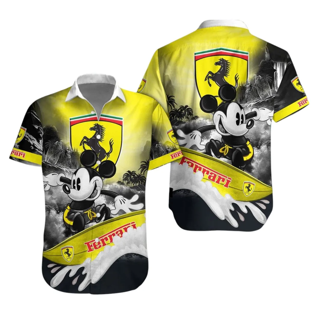 ferrari hawaiian shirt for men gift for ferrari lovers gift for him husband boyfriend car53030625033 dtkyu