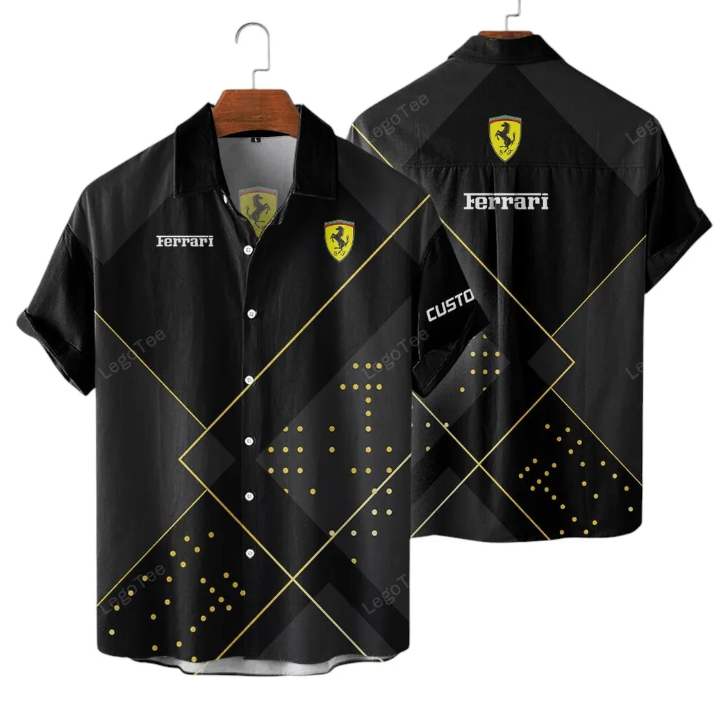Ferrari Hawaiian Shirt For Men, Gift For Ferrari Lovers, Gift Fot Him, Husband, Boyfriend CAR11403032522