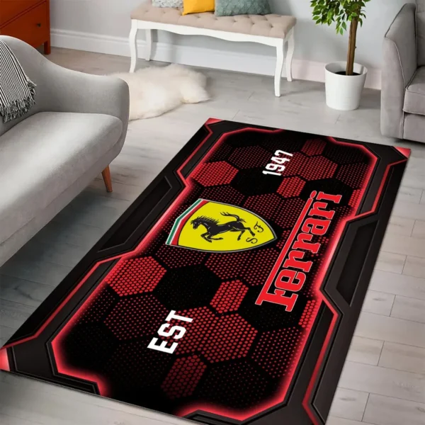 ferrari rug gift for ferrari lovers gift for him husband boyfriend car3102132506 o2wk0
