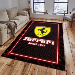 Ferrari Rug, All Over Print Carpet For Ferrari Lovers CAR5202192521 - Red