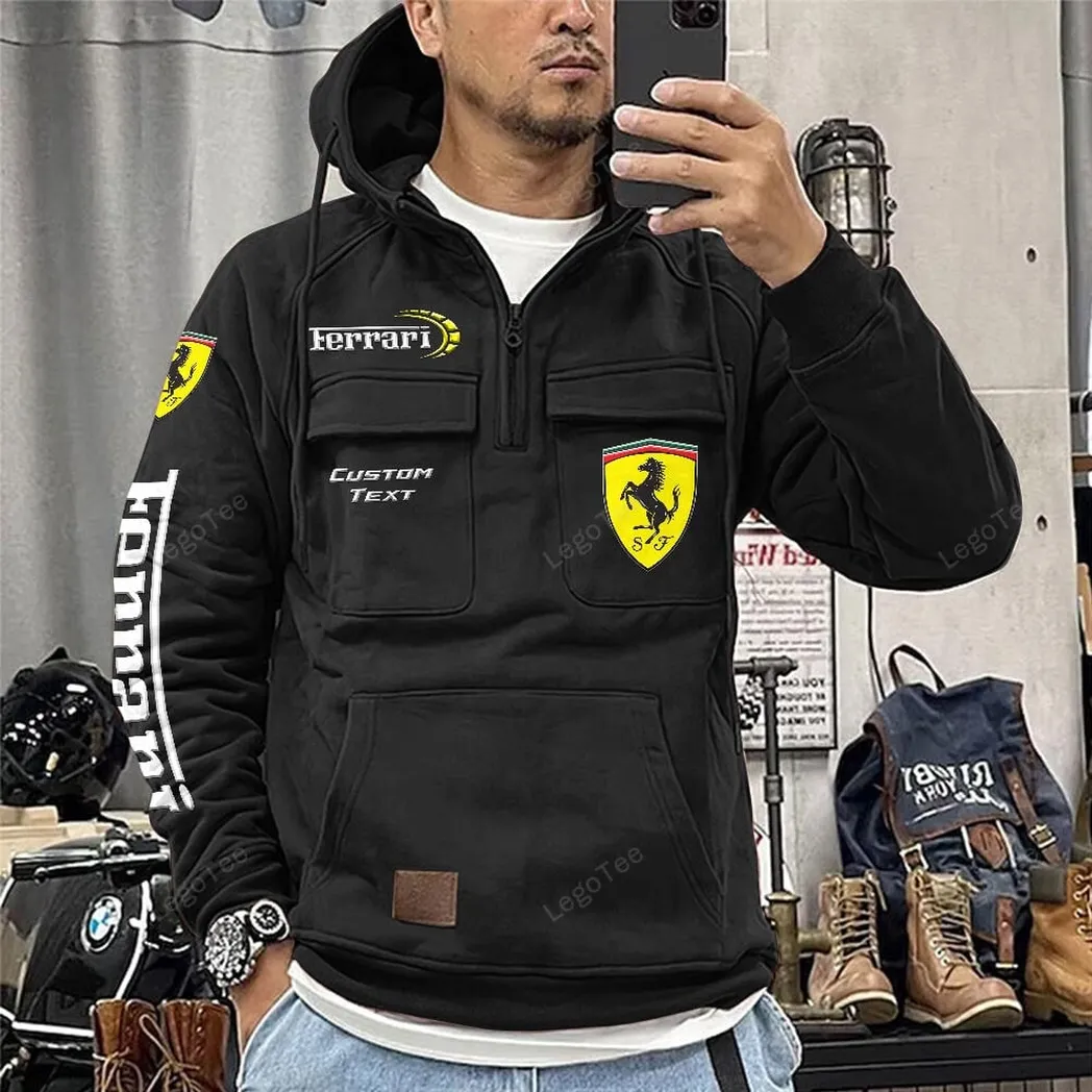 ferrari tactical quarter zip hoodie gift for ferrari lovers gift for him husband boyfriend black car96021425683 2 lfakr