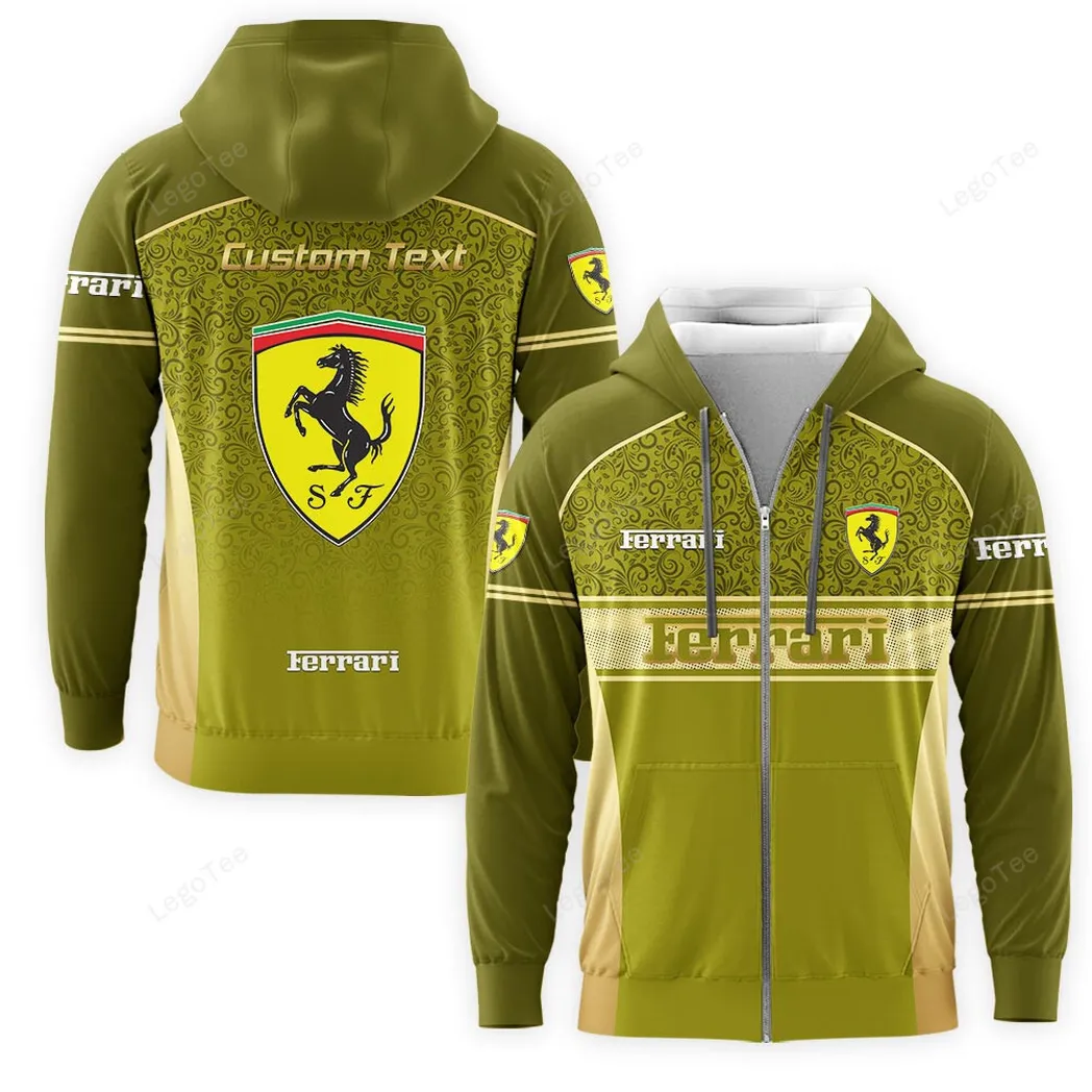 ferrari zipper hoodie gift for ferrari lovers gift for him husband boyfriend car137021325909 6