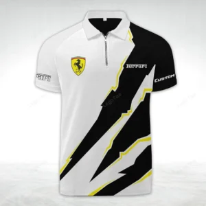 ferrari zipper polo shirt gift for ferrari lovers gift for gift for him husband boyfriend car128021025009 vkugh