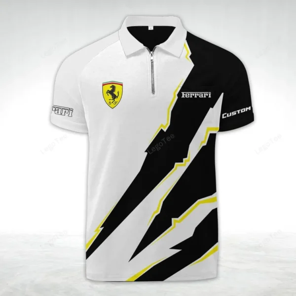 ferrari zipper polo shirt gift for ferrari lovers gift for gift for him husband boyfriend car128021025009 vkugh