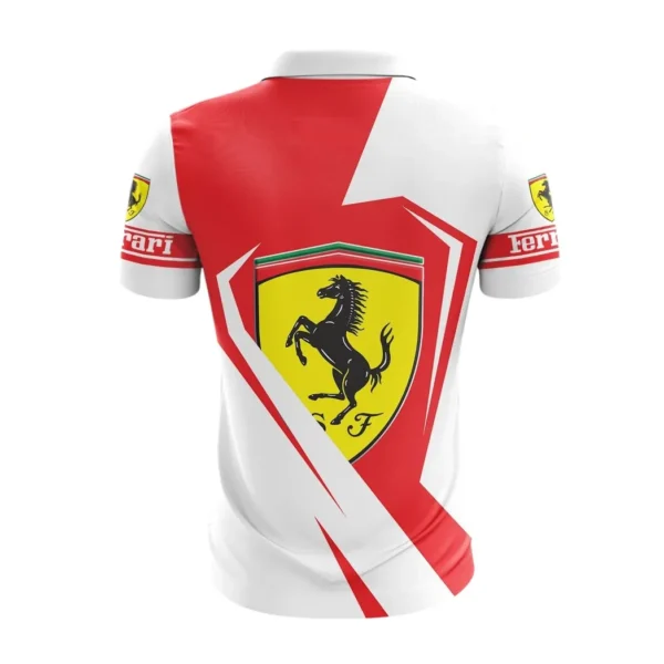 ferrari zipper polo shirt gift for ferrari lovers gift for him husband boyfriend car3202122552
