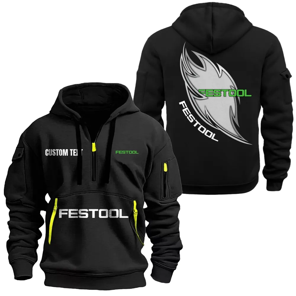 festool hoodie half zipper car1701112074 car all over print hoodie half zipper black yrejb