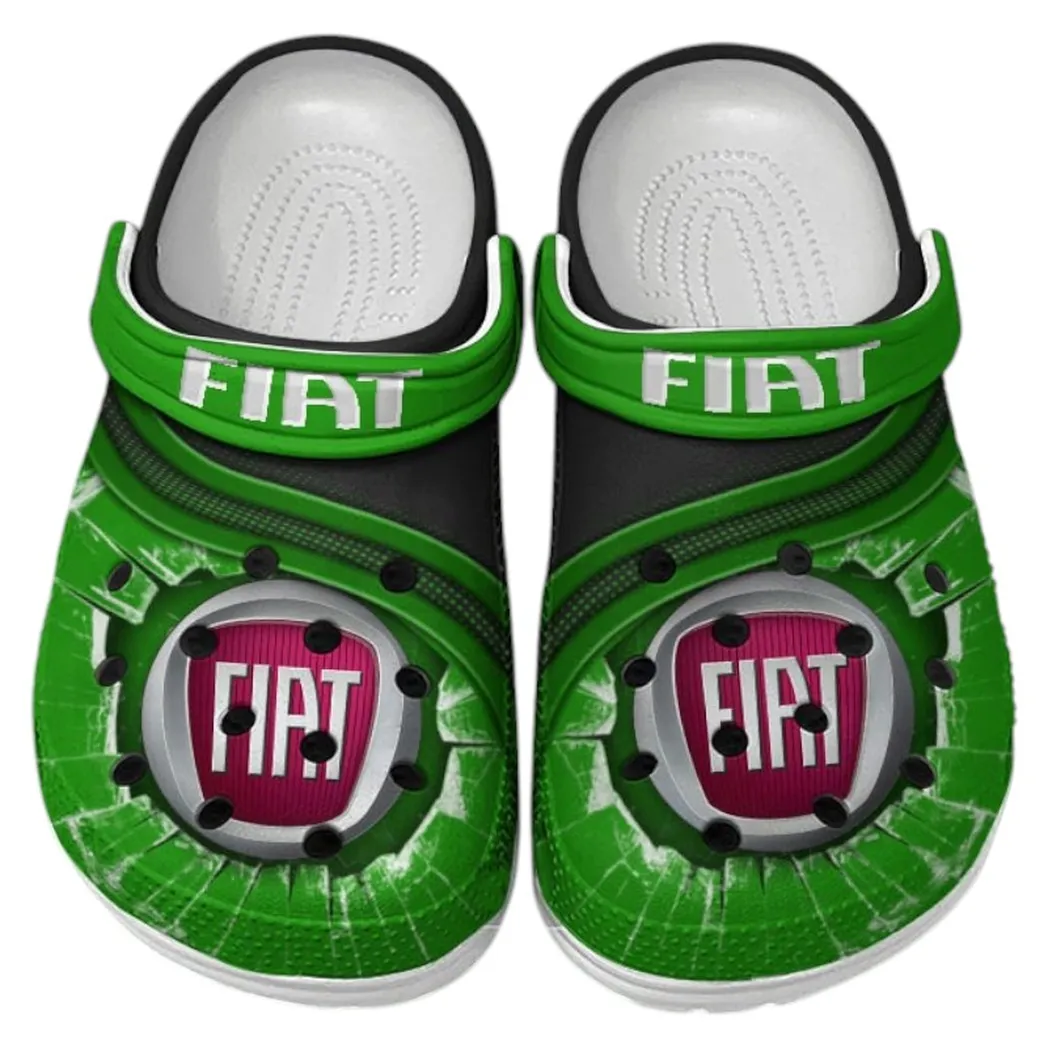 Fiat Crocs Clogs Men Women, Gift For Fiat Fan CAR188032025158 - Green