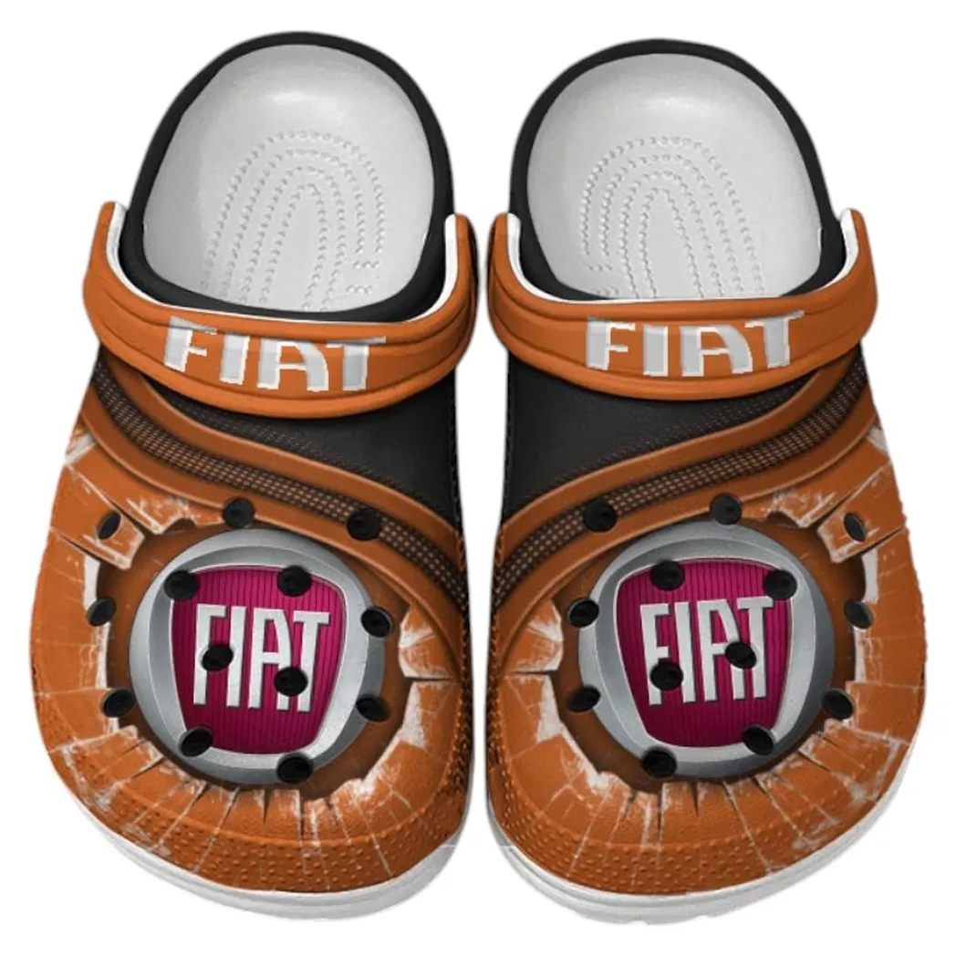 fiat crocs clogs men women gift for fiat fan car188032025158 orange