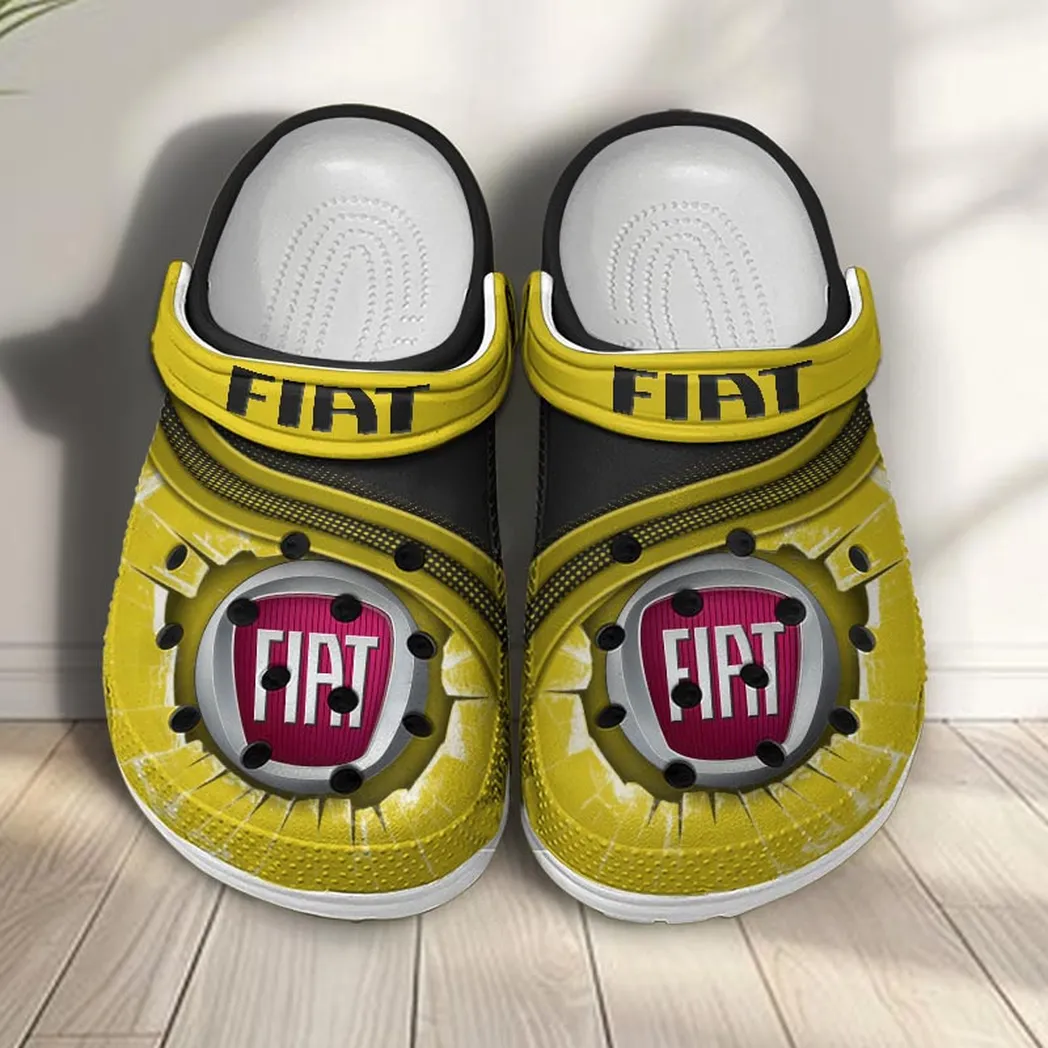 fiat crocs clogs men women gift for fiat fan car188032025158 yellow oqovi