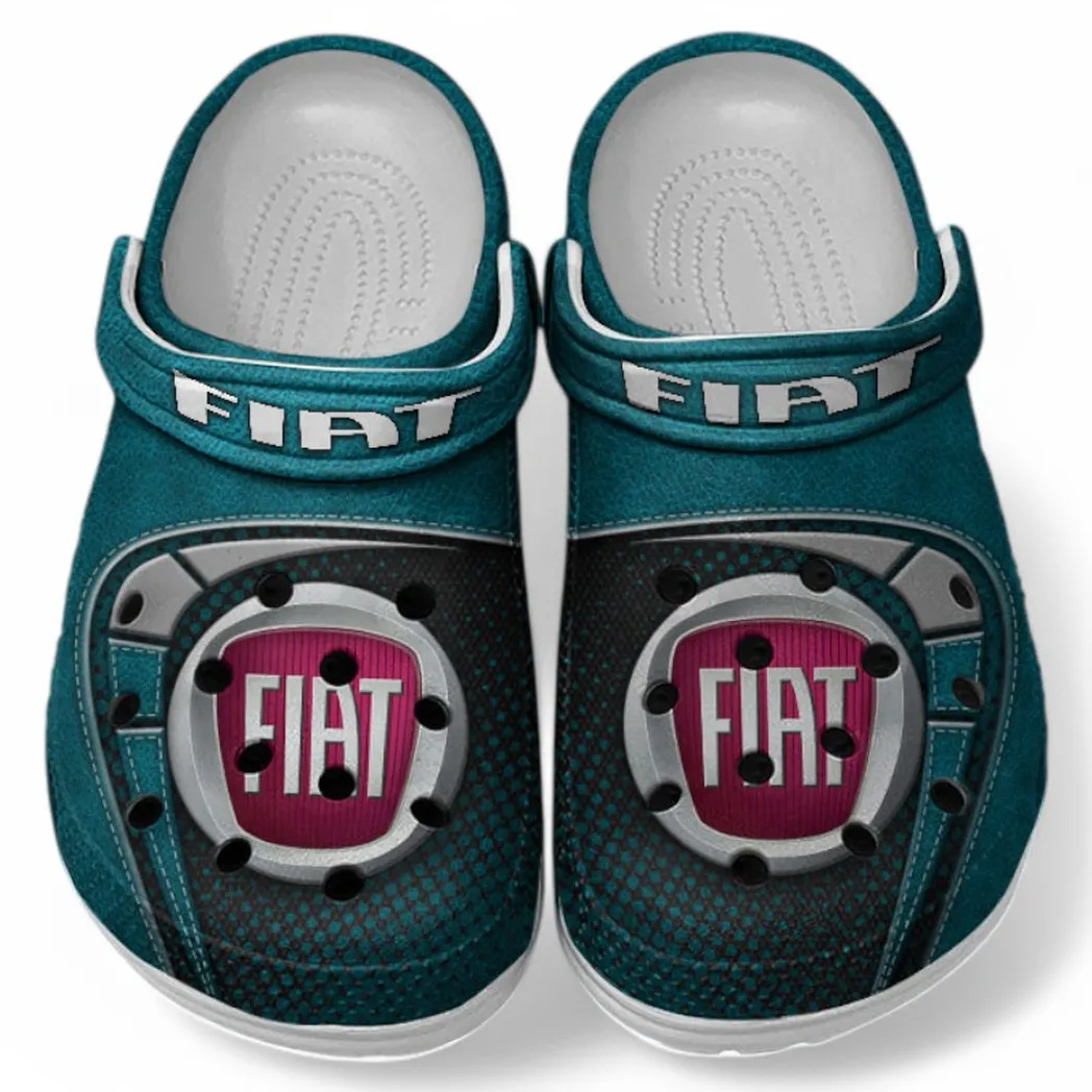 Fiat Crocs Sandals For Men Women, Gift For Fiat Fan CAR177031425603 - Cyan