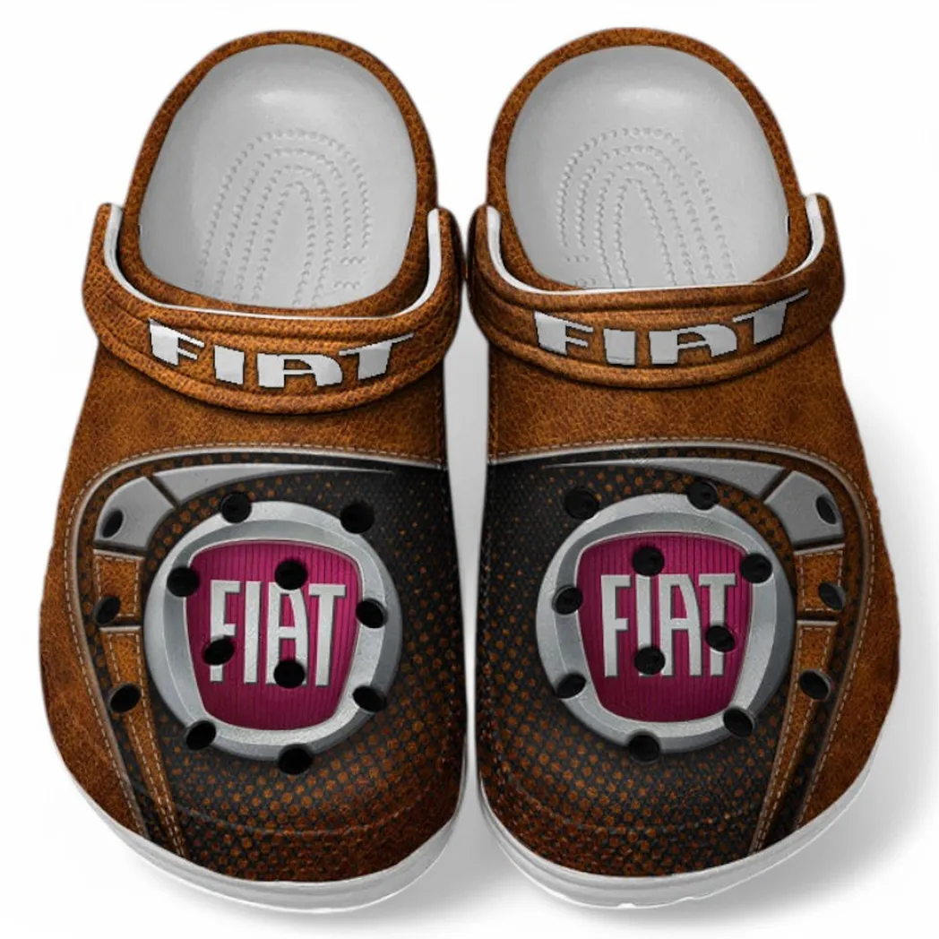 Fiat Crocs Sandals For Men Women, Gift For Fiat Fan CAR177031425603 - Orange