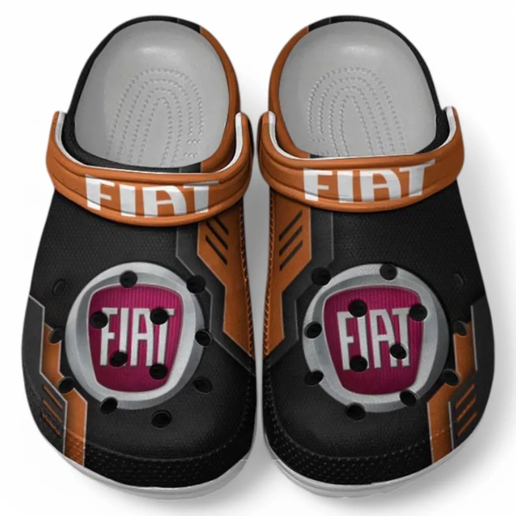 Fiat Crocs Shoes, Clogs Men Women, Gift For Fiat Fan CAR185031525285 - Orange