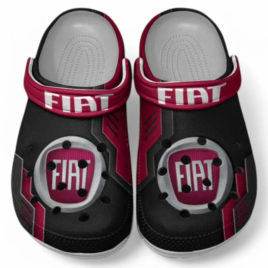 Fiat Crocs Shoes, Clogs Men Women, Gift For Fiat Fan CAR185031525285 - Red