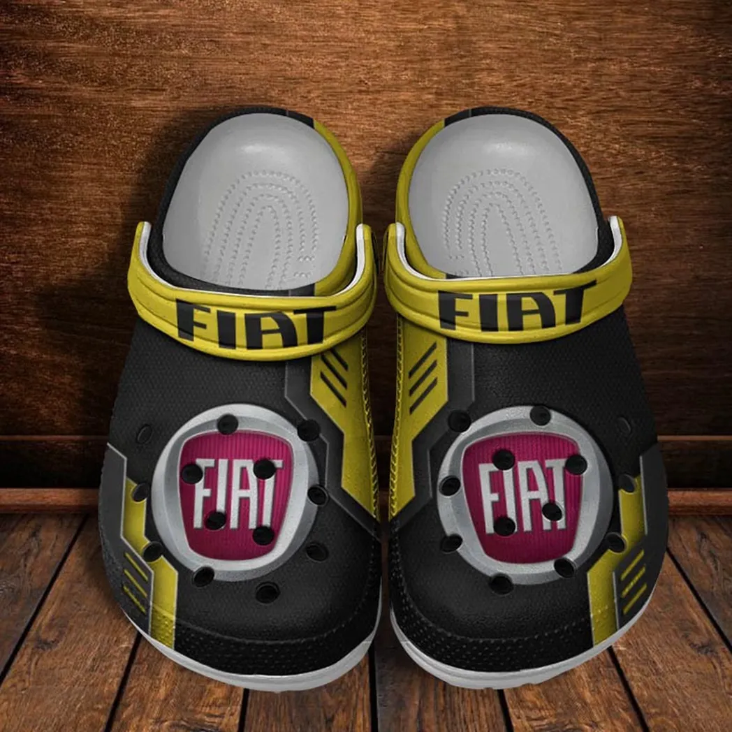 fiat crocs shoes clogs men women gift for fiat fan car185031525285 yellow cya7r