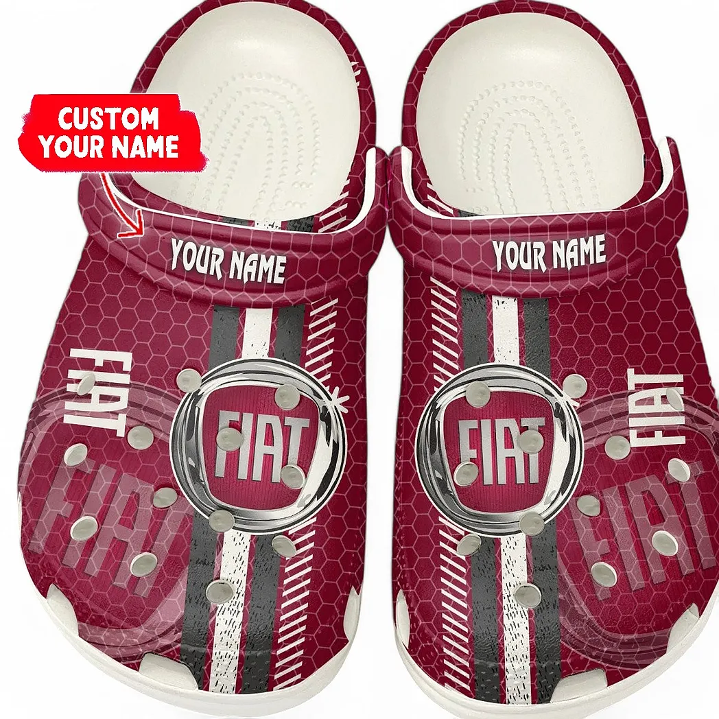 fiat crocs shoes gift for fiat lovers birthday gift for husband boyfriend car82022025590 white pwnwh