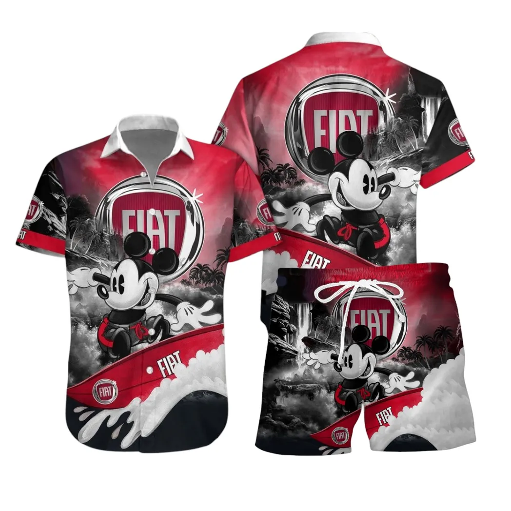 fiat hawaiian shirt set gift for fiat lovers gift for him husband boyfriend car53030625034 anidc