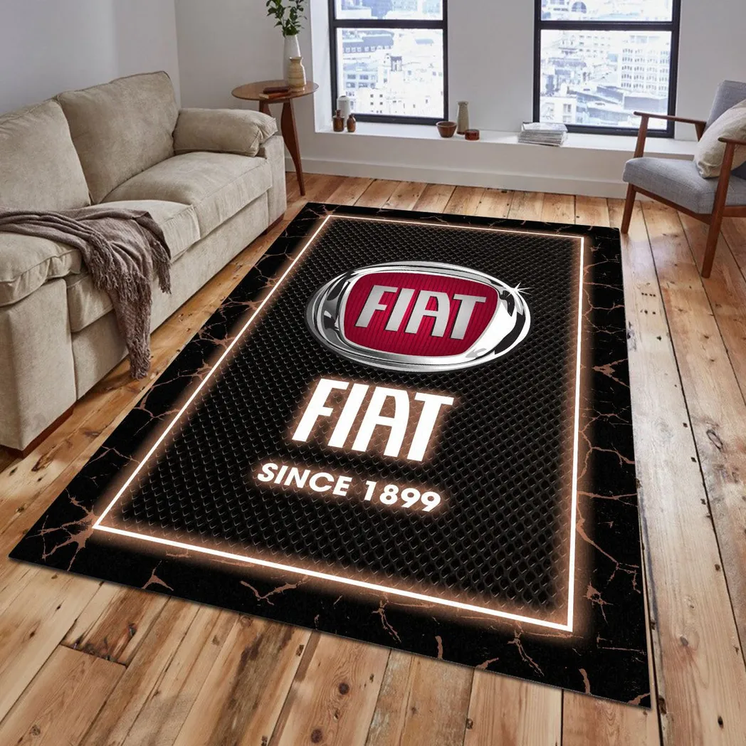 fiat rug gift for fiat lovers gift for him husband boyfriend car5202192522 brown